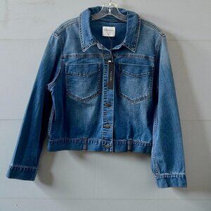 Tahari | Women’s | Glacier Washed | Lightweight Denim Jacket | NWT